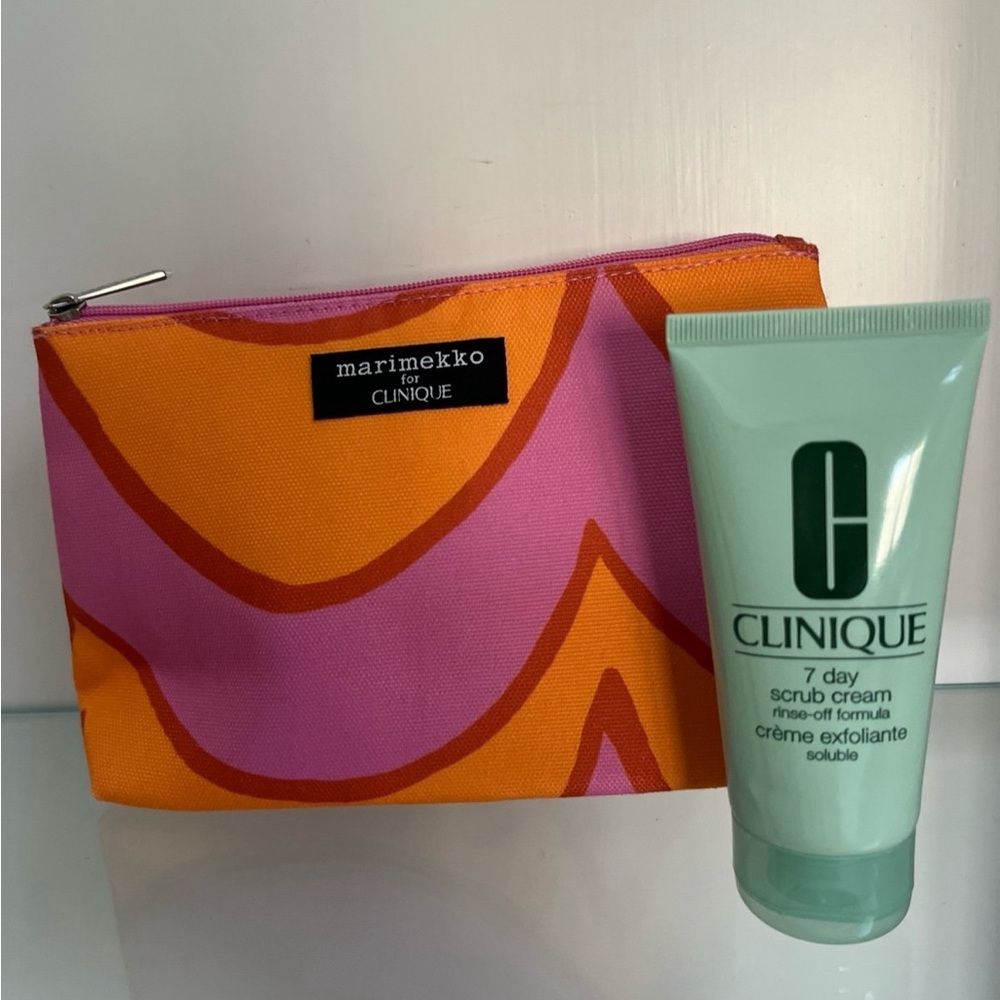 Marimekko for Clinique Cosmetic Bag and Scrub Cream
